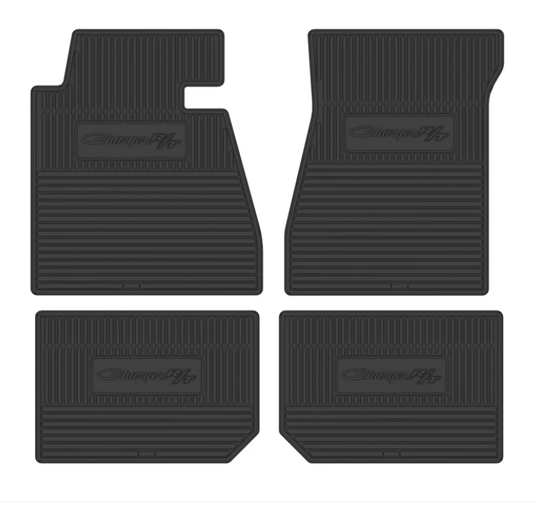 1968-1970 Charger R/T Next Generation Custom Vintage Rubber Floor Mats Package